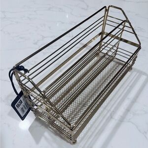 5/$25 Gold Office Storage Rack